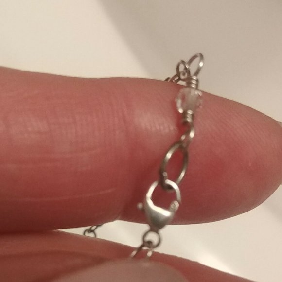 Vintage Sterling Silver Button Celtic Knot Necklace & Earring Set - Picture 5 of 6